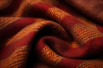 Warm woven fabric texture, evoking cozy winter evenings.