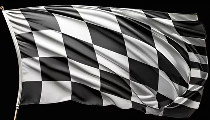 Foto op Plexiglas racing flag with transparent background © Richard