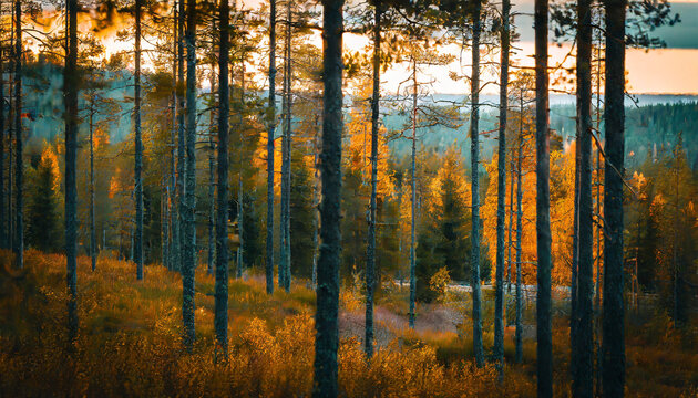 moody swedish forest in northern uppland the photos are taken during fall