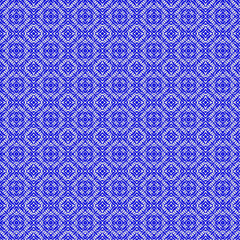 Blue, White Lace Weave Pattern - Tile