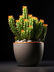 Cactus in a Pot, Studio Shot, Generative AI