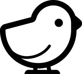 cute bird vector art, cute animal vector art, minimalist animal vector art, cute vector emoji