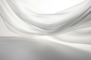 Fototapeta premium White silk fabric background