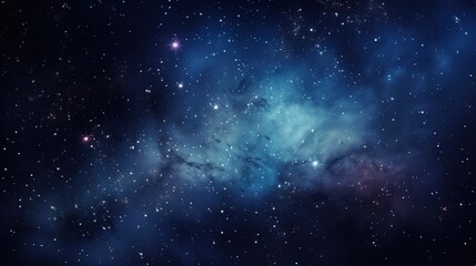 Nebula and galaxies in space. Abstract space background
