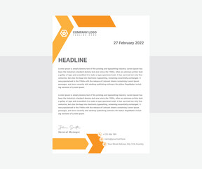 Professional creative letterhead template design for your business