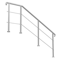 3D rendering illustration of a handrail