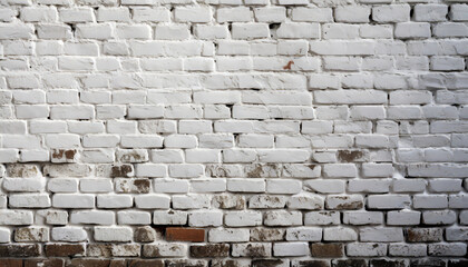 grunge white painted bricks