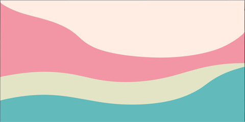 abstract multicolor dynamic wavy and striped background. background illustration with pastel and soft colors. can be used for banner, poster, paper, template, cover card or wallpaper, etc. 