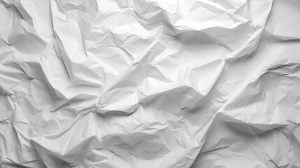 Obraz premium Abstract Old White Crumpled and Creased Recycle