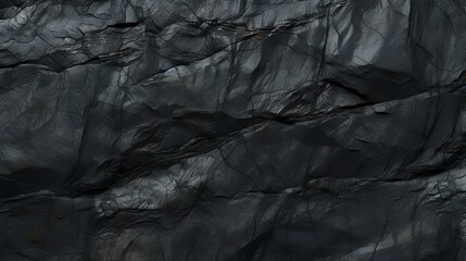 Black Rock Texture, Stone Background, Old Weathered