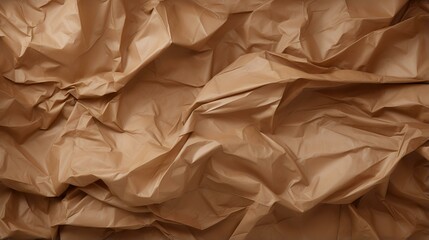 crumpled brown paper