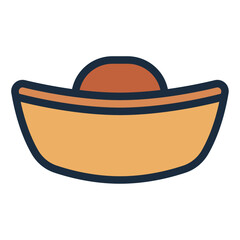 Sycee color filled line icon