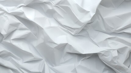 Obraz premium crumpled white paper background wrinkled background wallpaper high resolution