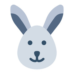 Rabbit color flat icon