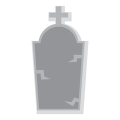 Obraz premium Isolated creepy tombstone Halloween season Vector