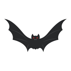 Isolated bat animal Halloween character Vector