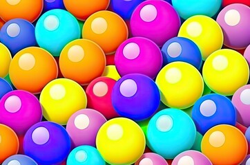 Background of colorful balls, beautiful.