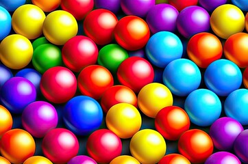 Background of colorful balls, beautiful.