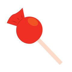 Isolated halloween lollipop candy icon Vector