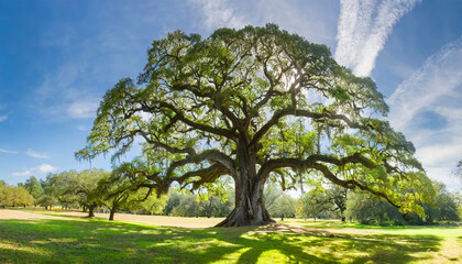 angel oak tree panorama
