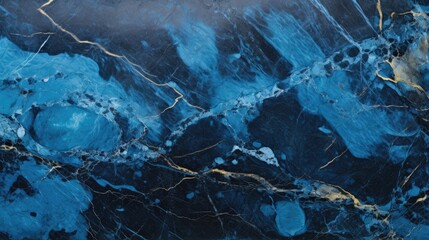 Blue and black marble abstract background