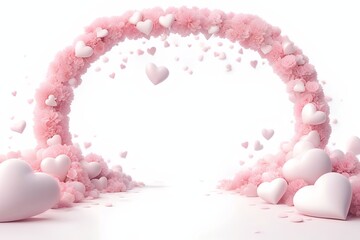 digital backdrop Pink backgrounds with candles for wedding design, Red design backgrounds, roses, hearts