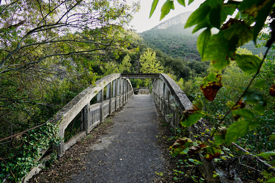Bridge, currently destroyed, in Sobron