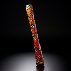 Traditional Aboriginal didgeridoo instrument,, ai generated