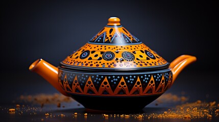 Traditional, Moroccan, tagine, pot, ai generated