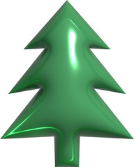 Inflated Christmas Holiday Balloon PNG Element Object