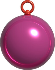 Inflated Christmas Holiday Balloon PNG Element Object