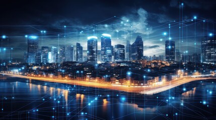 Fototapeta premium Explore the applications of edge computing in enhancing IT services and reducing latency