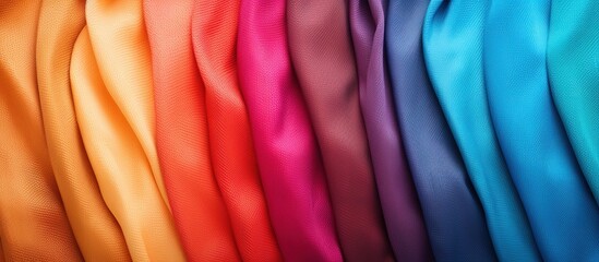 Detailed and colorful fabric palette textures in a beautiful abstract art background