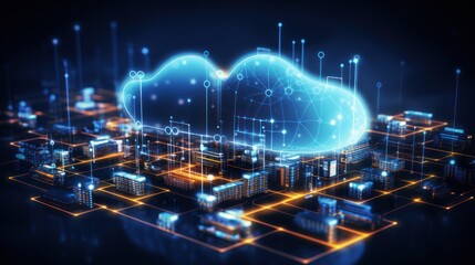 Fototapeta premium Analyze the role of cloud computing in transforming modern IT operations