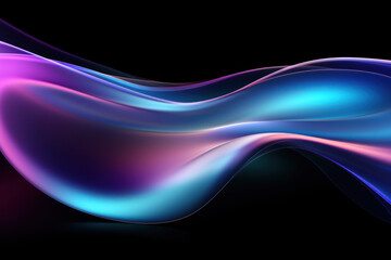 Fototapeta premium Iridescent Abastract Wave Flow Colorful Gradient Background