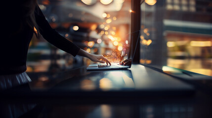 person using computer