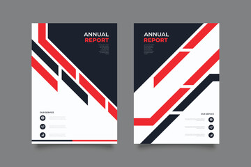 annual report company book cover design template in a4.

