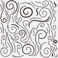 Fototapeta premium Hand drawn illustration background with abstract shapes Vector