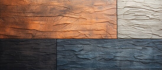 Textured wall panel in close up view - obrazy, fototapety, plakaty