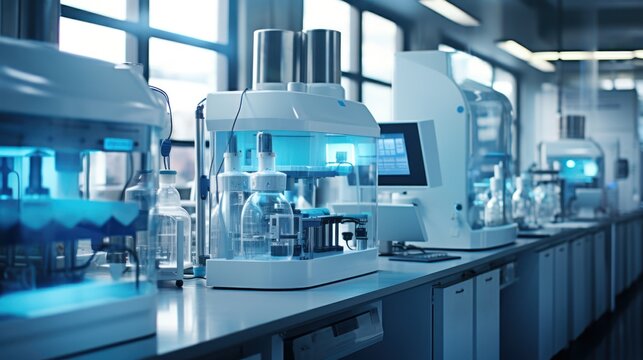 Laboratories are equipped with advanced equipment