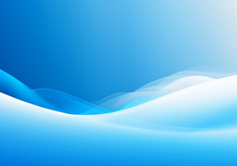 青色の透明感のある曲線の背景素材