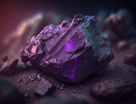 Sugilite crystal background stone Close up Multicolored gemstone