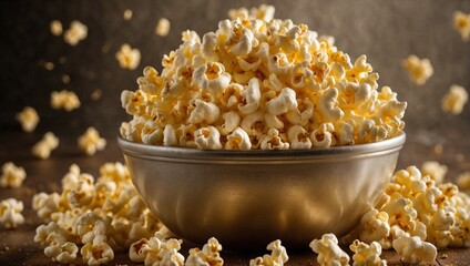 Popcorn in a bowl