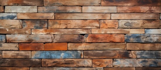 Use brick wall texture as background for abstract surface or floor