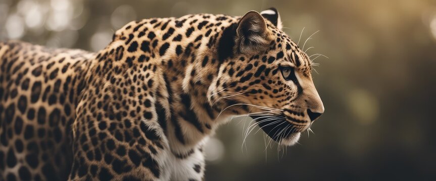 leopard wallpaper free, in the style of graphite realism, mist, realistic,  wimmelbilder, ivory, dynamic pose