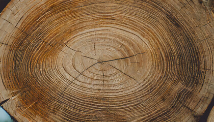 old wooden oak tree cut surface detailed warm dark brown and orange tones of a felled tree trunk or stump rough organic texture of tree rings with close up of end grain