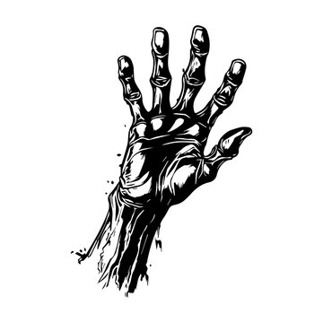 recommend clip art: Zombie Hand , Clip Art Design Vector. Halloween Scary Grave. Arm Monster Dead, ai generated