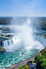 Aerial view of  Niagara Falls Ontario Canada