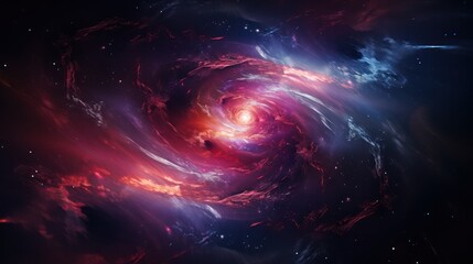 abstract galaxy created by a spiral swirl