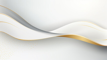 gold wave on white background